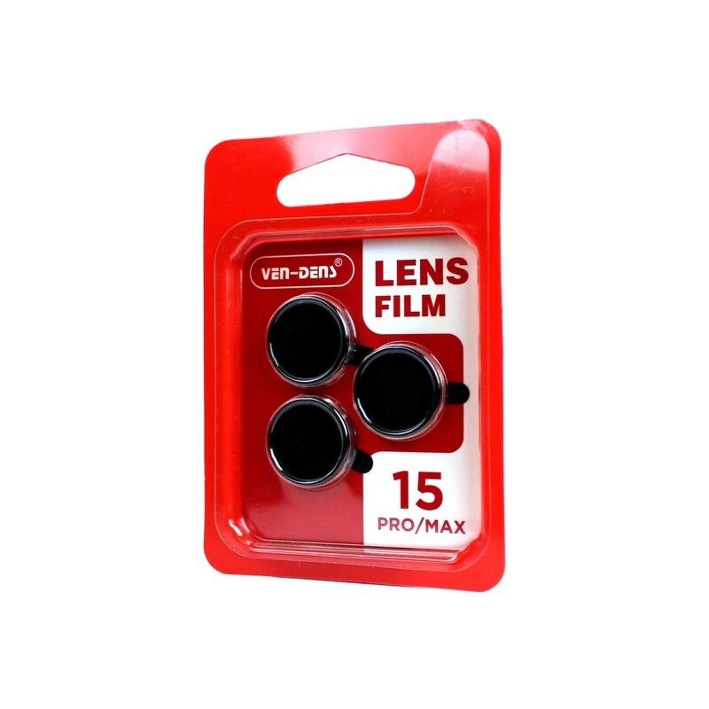 VEN-DENS Camera Lens Protector for iPhone 15 Pro / 15 Pro Max – HD Clear, Scratch-Resistant (3-Pack)